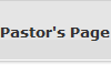 Pastor's Page